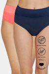 Zivame Anti-Microbial High Rise Full Coverage Tummy Tucker Hipster Panty (Pack of 2) - Multicolor — thumbnail 1